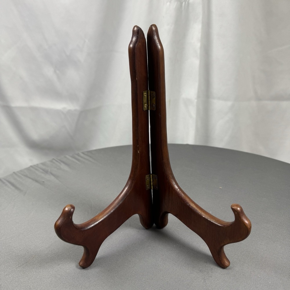 9" Hinged  Wood Vintage Display Easel